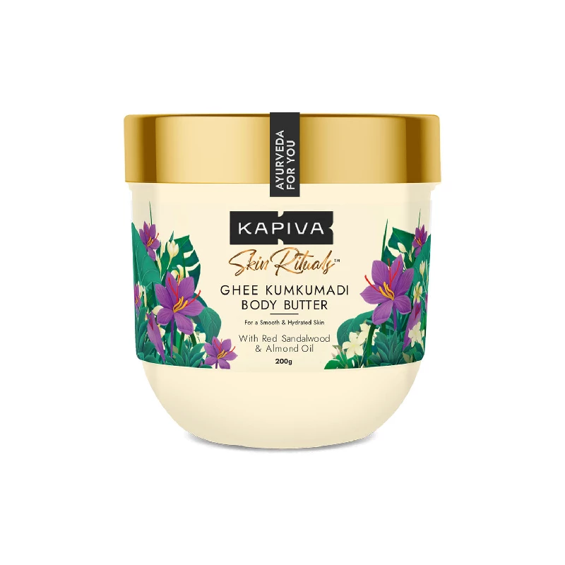 Kapiva Ayurveda Ghee Kumkumadi Body Butter, 200 g-2.webp